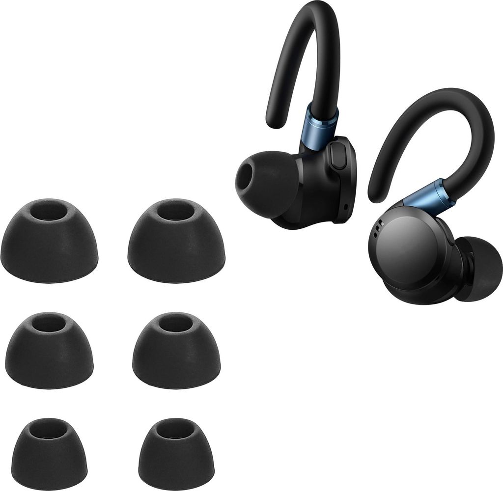 kwmobile 6x Polster kompatibel mit Anker Soundcore Sport X20 - 3 Größen - Silikon Ohrstöpsel In-Ear Kopfhörer