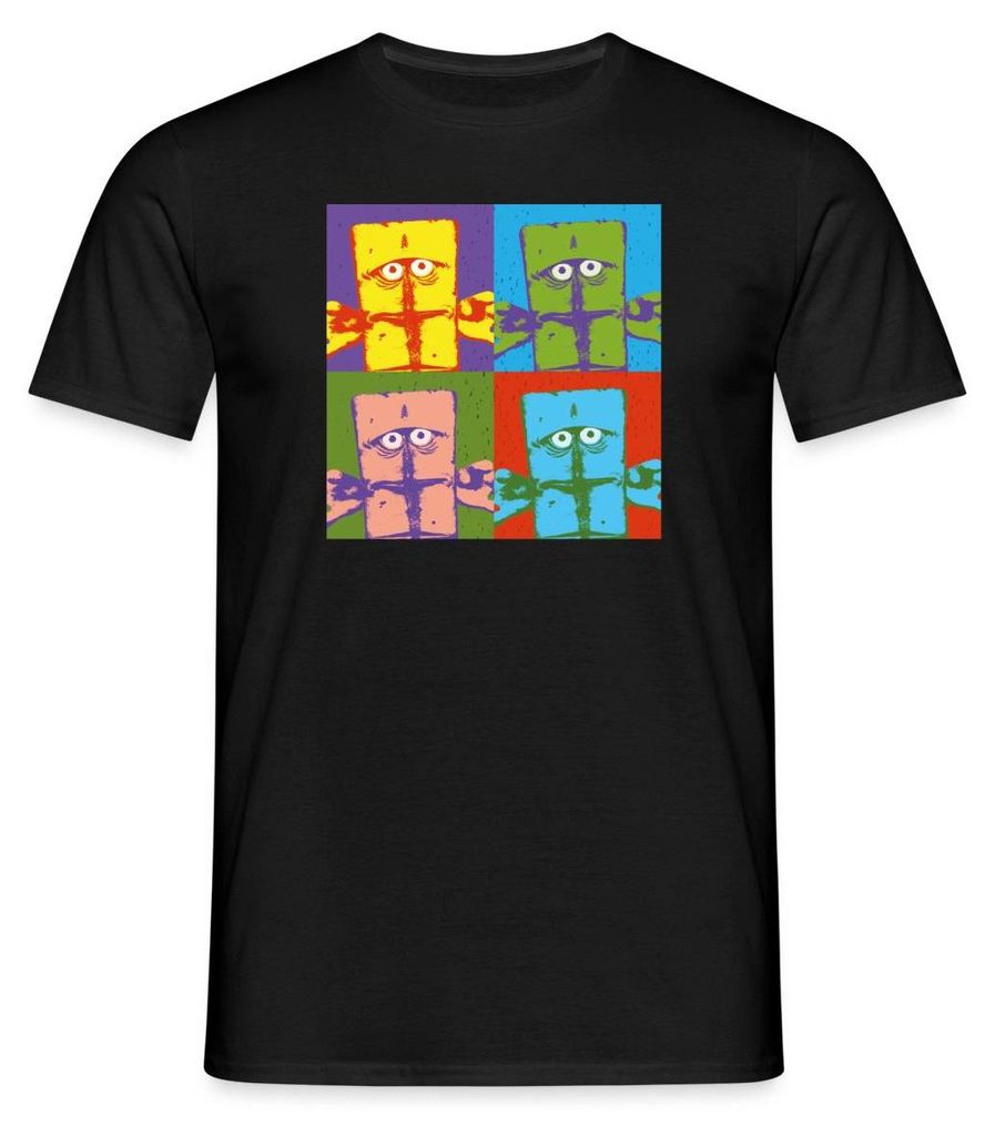 Spreadshirt Bernd Das Brot Pop-Art Buntes Design Männer T-Shirt, 3XL, Schwarz