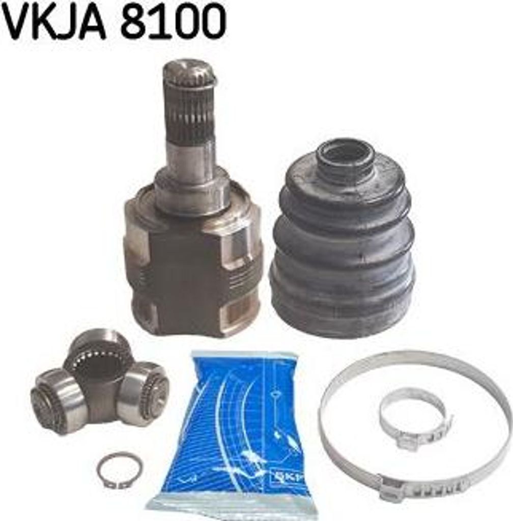 SKF VKJA 8100 Gelenksatz, Antriebswelle OE 495351R001 kompatibel mit Accent, Rio