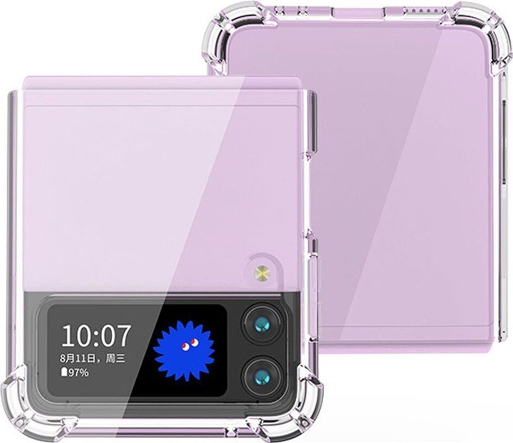 König Design Hülle kompatibel mit Samsung Galaxy Z Flip4 5G Kunststoff Soft Handyhülle - Handy Case Transparent