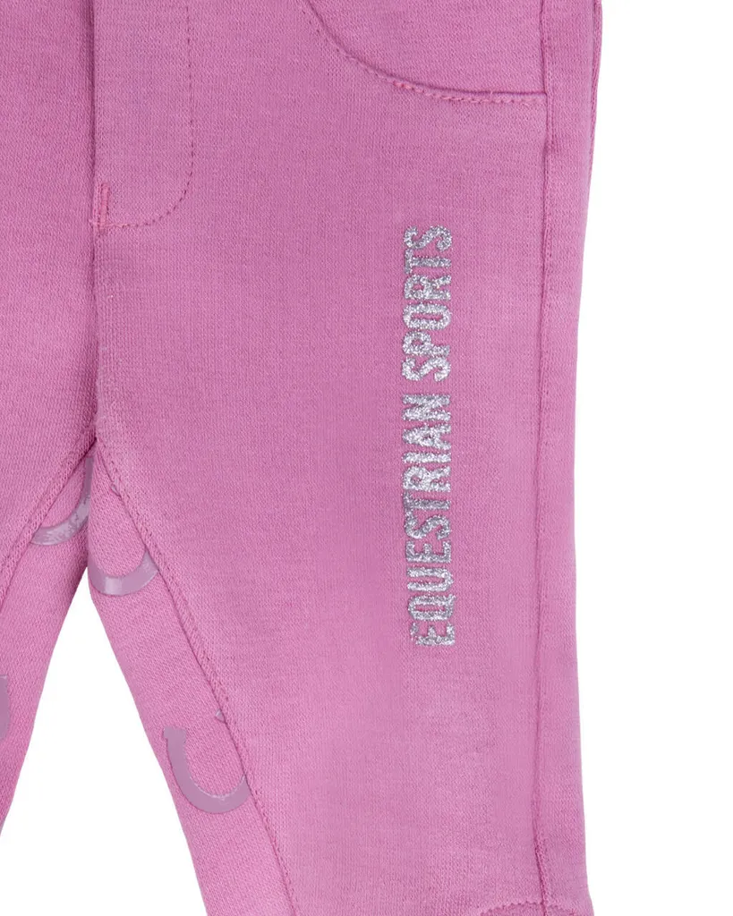 Reithose Junior Bobby QHP Desert Rose en tissu stretch haute qualité - 3