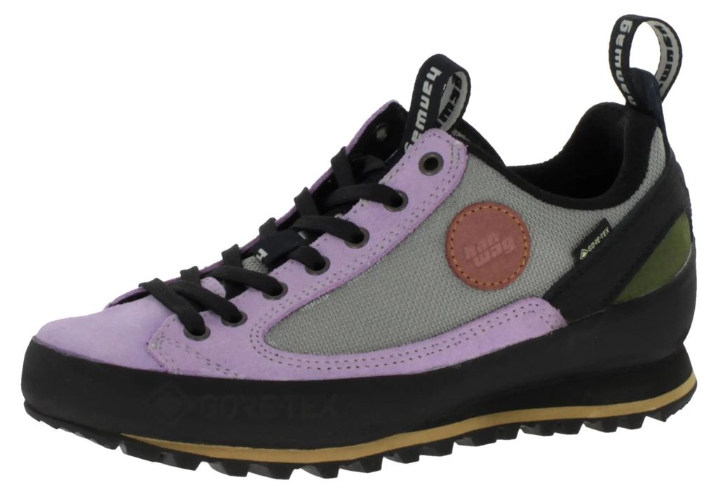 Hanwag Rotpunkt Low Lady GTX wasserdichte und stabile Damen Zustiegsschuhe mit Goretex Membrane und griffiger Vibramsohle Lilac/Grey EU 37,5