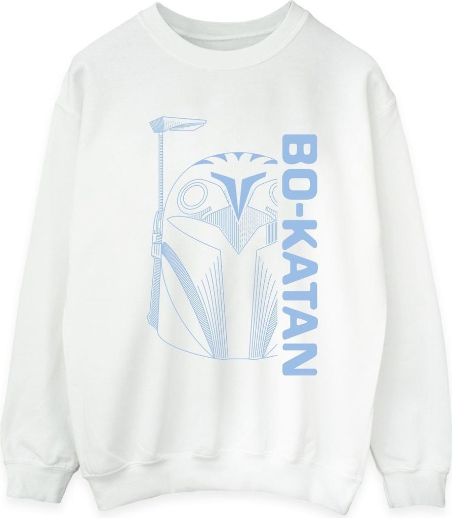 Star Wars - "The Mandalorian" Sweatshirt für Herren BI46676 (S) (Weiß)