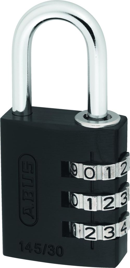 Vorhangschloss 346125 145/30 schwarz Packung mit 6 Stück