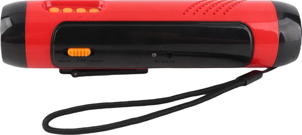 Tragbare Handkurbel -Taschenlampe mit Alarm FM Radiofunktion 1800mAh LED -Generator fr Home Outdoor Camping Wanderung