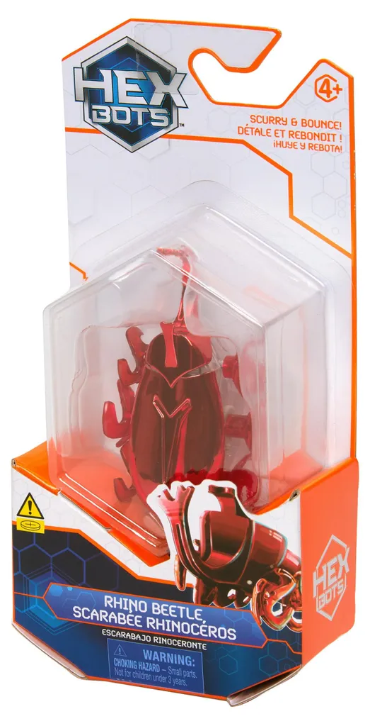 Jouet Robot Insecte Hex Bots Scarab ou Rhino - Mini Robot de Course