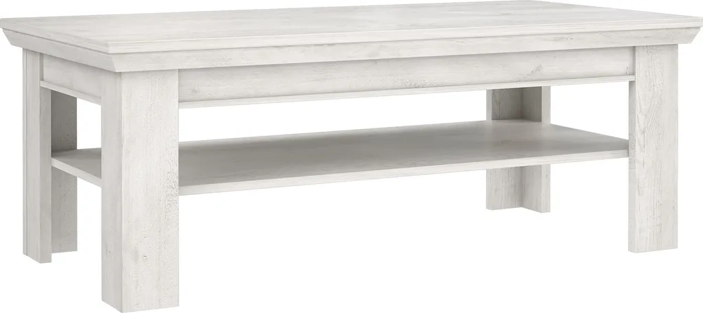 Grande table de salon Kashmir pin blanc pour vos moments en famille