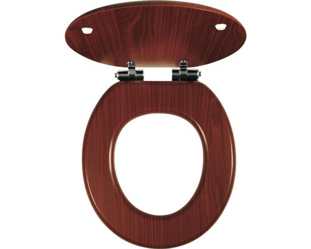 toilettensitz LYRA Holz. WALNUSS, langsam fallend Produktbild 