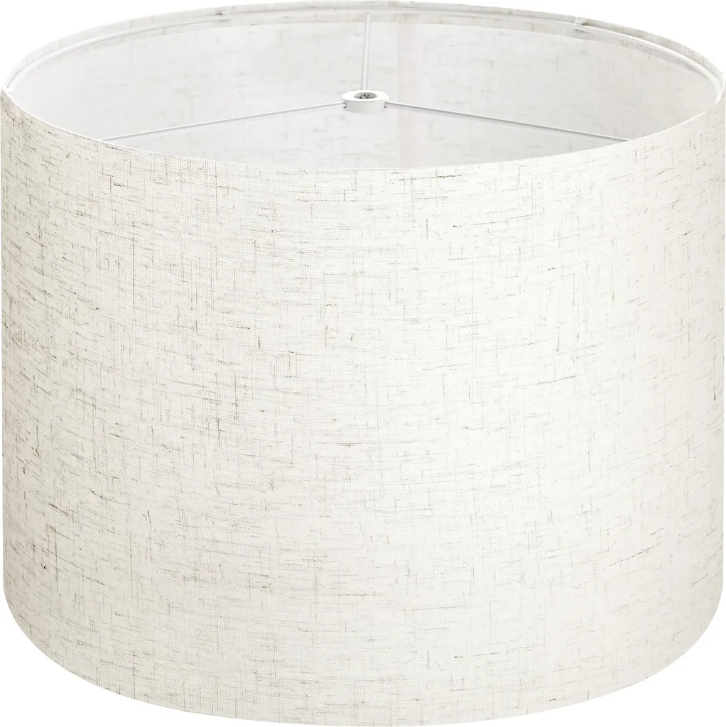 Abat-jour pour lampe de table et suspension déco en tissu lin 33cm