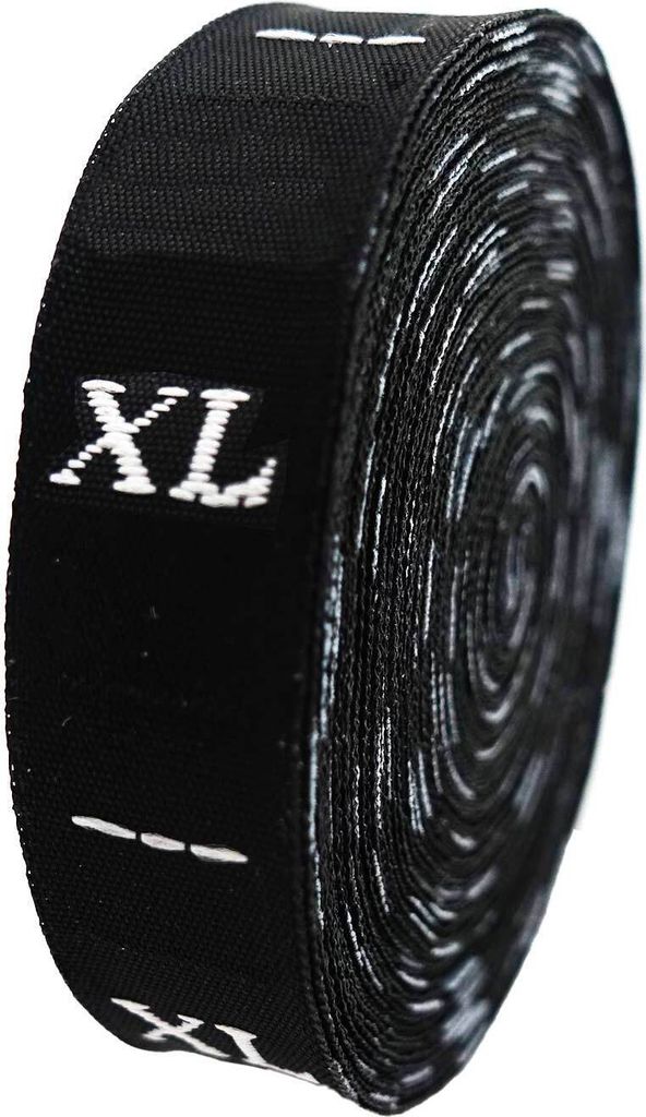 300 Größen-Etiketten Kleidergrößen Textiletiketten Labels 40x10mm Variantenwahl