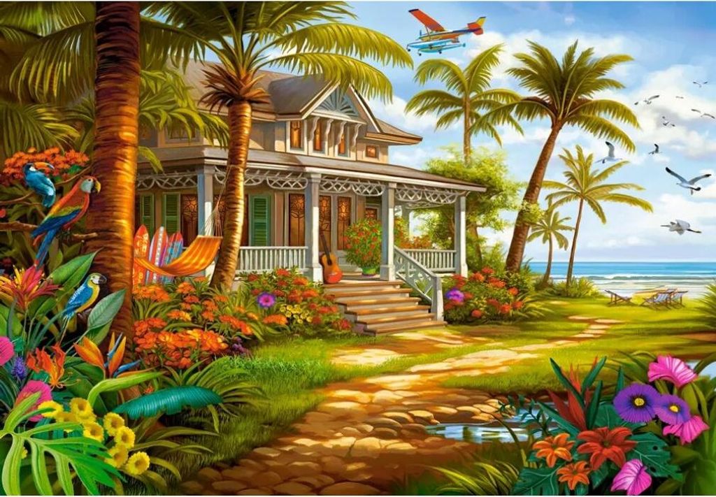 CASTORLAND Puzzle Palmový dů m 1500 dílků