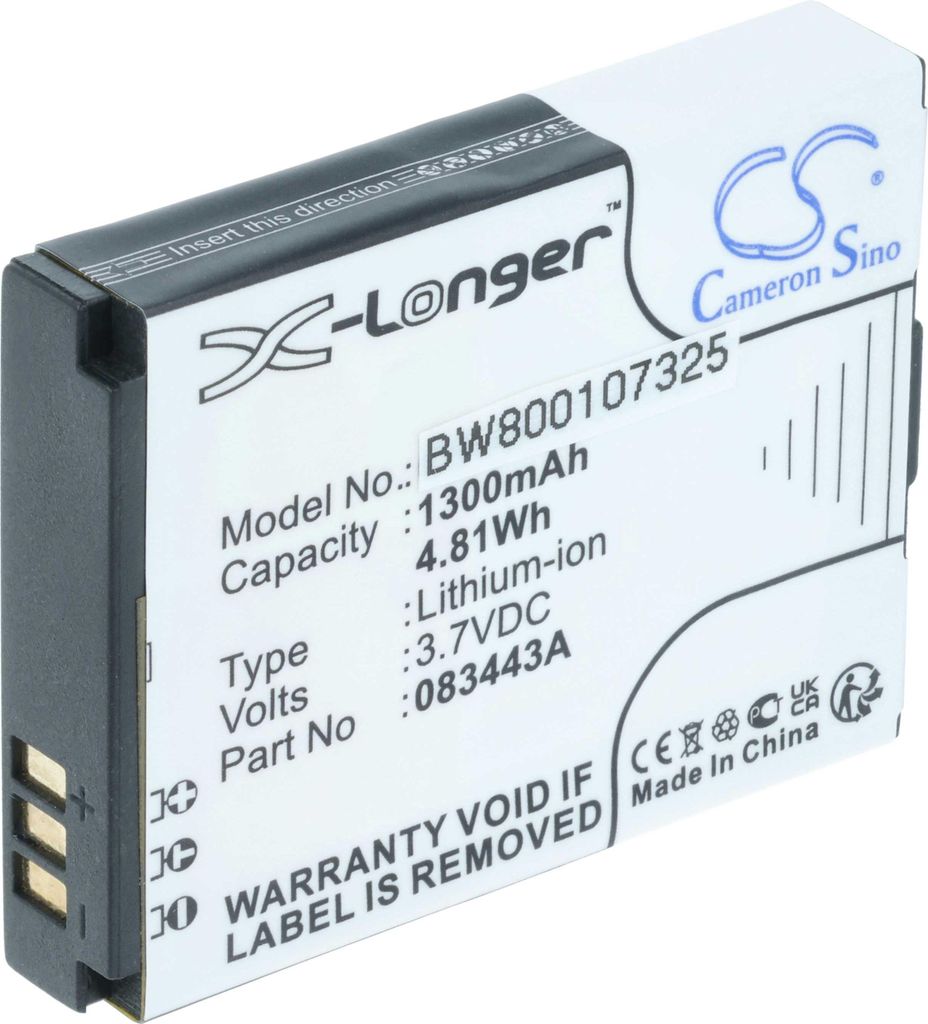 vhbw Akku kompatibel mit Action Pro X7 Videokamera Camcorder (1300 mAh, 3,7 V, Li-Ion)