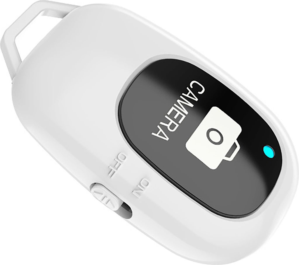 Telefon Fernbediener Bluetooth-kompatibler 5.0 WLAN MINI NICHT DELAYED TREHR-FREI REMOTE STATTER FÜR FOTOS-Weiss