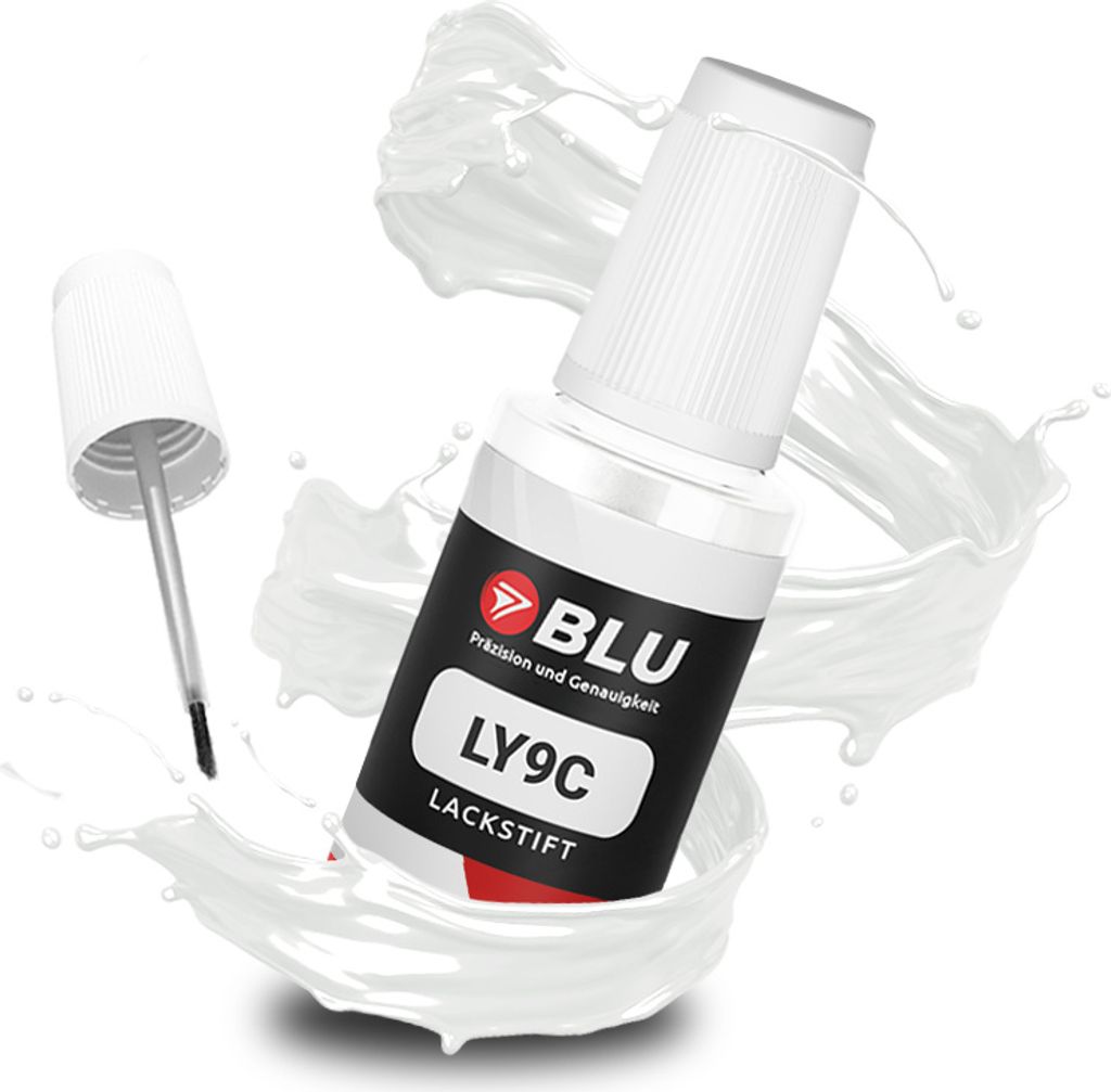 BLU Auto Lackstift Weiss kompatibel für Audi LY9C Ibisweiss Produktbild 