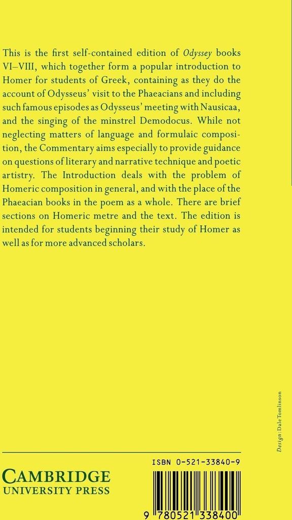 Homer: Odyssey Books VI-VIII