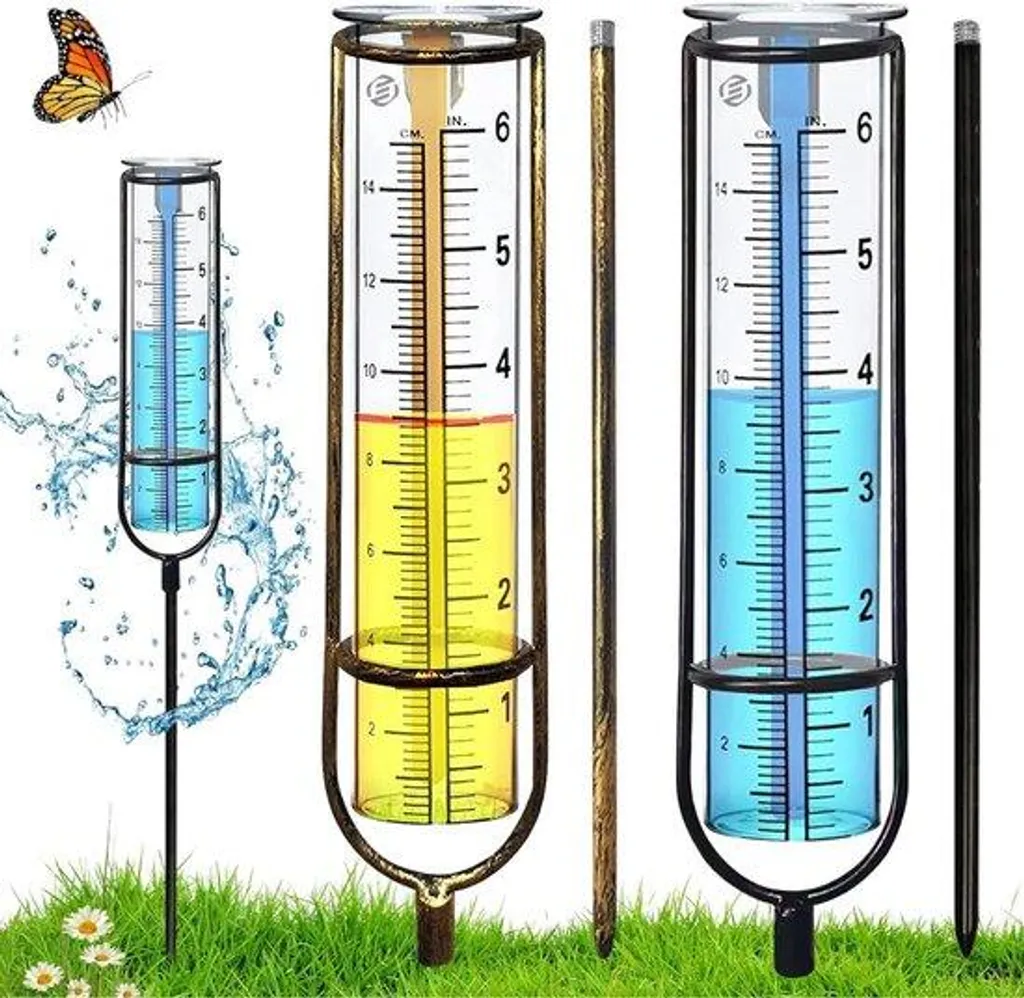 Pluviomètre électronique et humidimètre de sol - Kit météo jardin 2-en-1