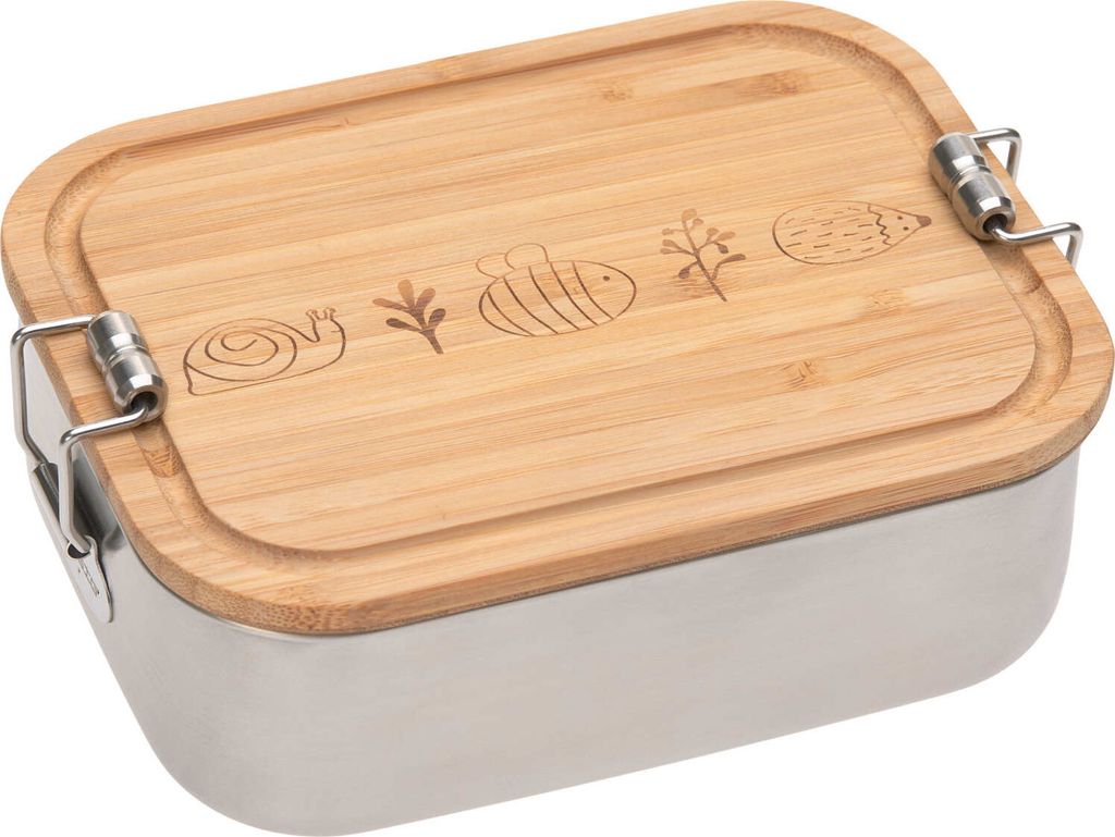 LÄSSIG Lunchbox Nerezový bambusový záhradný prieskumník Obrázok produktu 