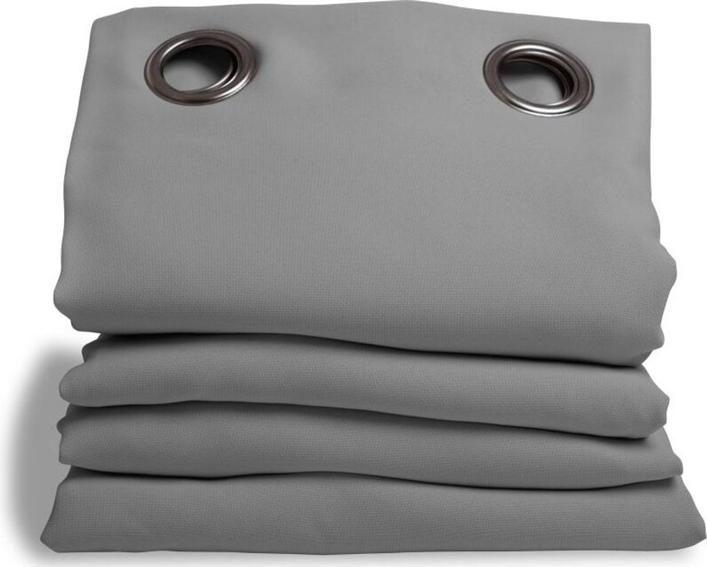 MOONDREAM Akustikvorhang 3in1 | Lärmschutz | Thermoisolierung | 100% Verdunkelung | Patentierte Technologie | Ösen | Grau MC09 | 140B x 260H cm