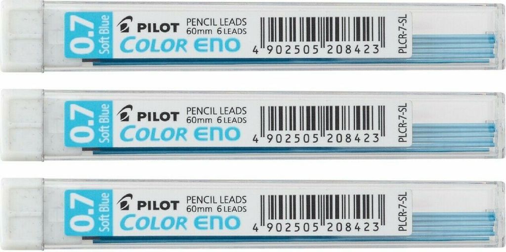 PILOT Color Eno Minen 3er-Set hellblau Produktbild 