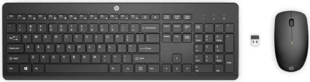 Combo HP 230 Tastiera Wireless AZERTY + Mouse Ottico - Nero Professionale