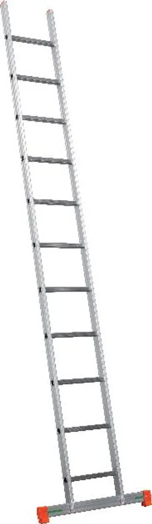 Échelle simple de chantier en aluminium 11 marches avec barre de stabilité