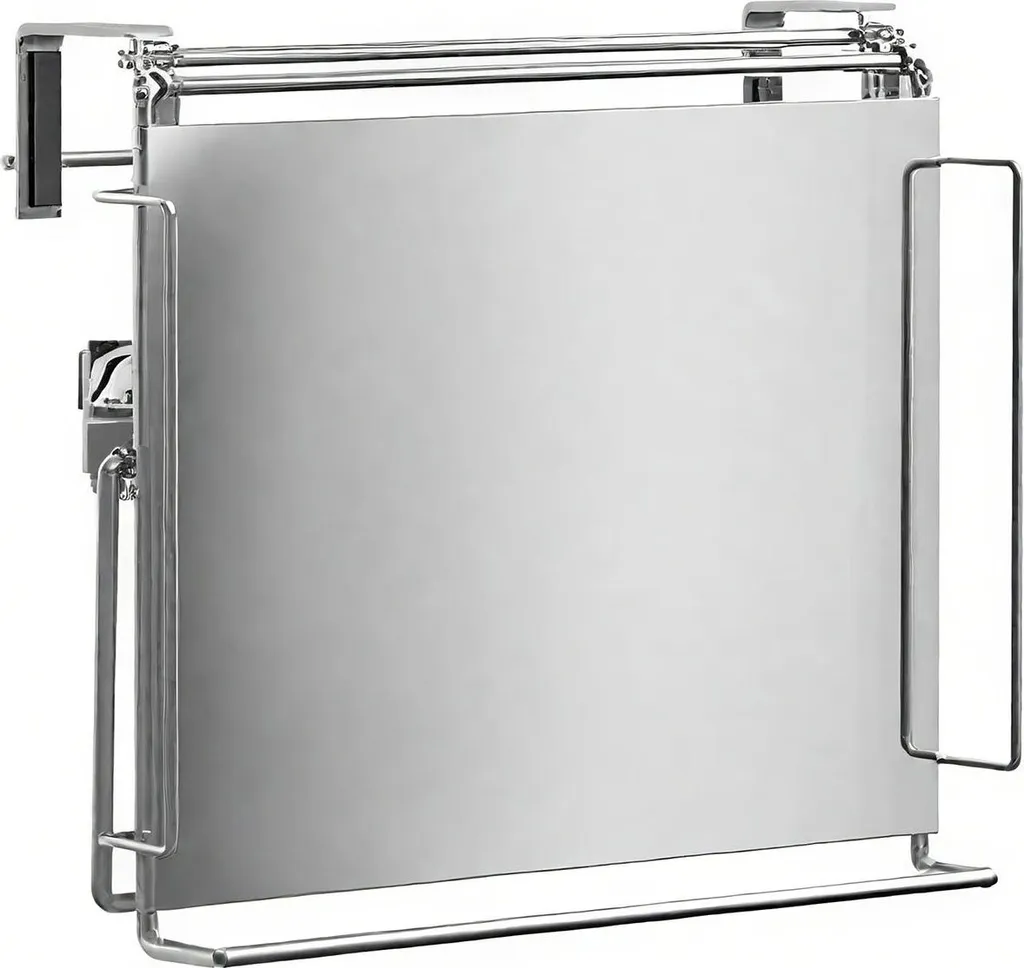 Étagère de salle de bain pliable en acier noir sans perçage 30cm