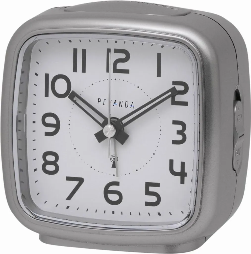 Réveil Radio-piloté Argent Pevanda R878 - Heure Automatique Silver