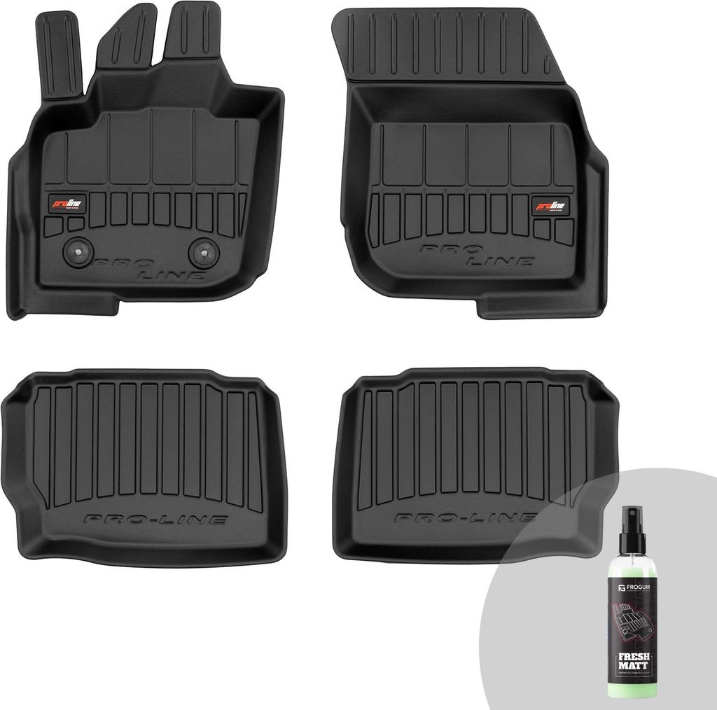 FROGUM ProLine 3D Gummimatten Exklusiven Auto Fußmatten Autofussmatten für Ford Mondeo V 2014-2022