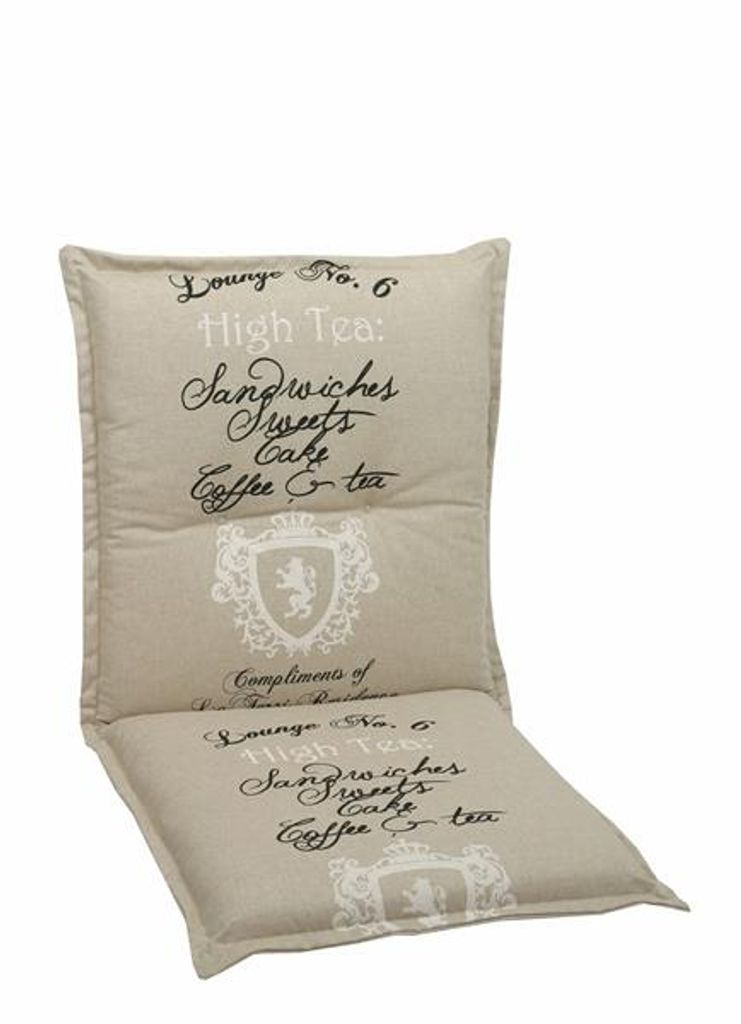 GO-DE Textil, Sesselauflage nieder, High Tea beige, 2940-02