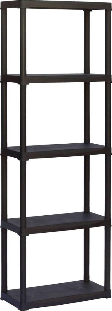 Dammendol Outdoor-Garderobe, Outdoor-Regal, Mehrzweck-Balkongarderobe, Outdoor-Schrank, 100 % Italy, Anthrazit, 60 x 30 x 176 cm