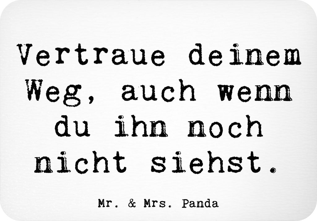 Mr. & Mrs. Panda magnet Spruch Zukunftsplanung Ungewissheit akzeptieren - Weiß - Geschenk, Lebensweg, Trost, zettelhalter, whiteboardmagnet, Notiz...