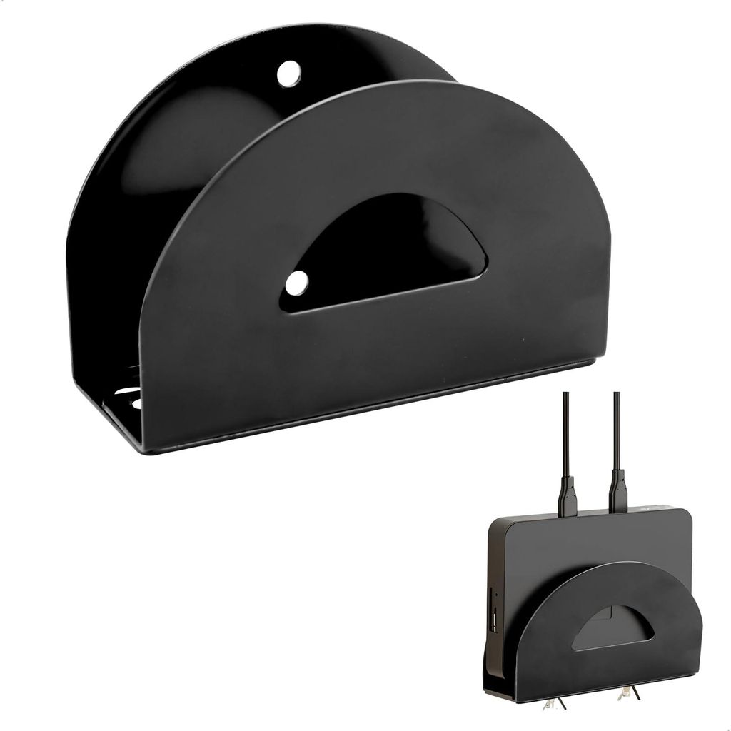 Router-Wandhalterung, verstellbares Router-Regal, Metall-Wandregal für TV-Zubehör, universelle Wandhalterung für Router/TV-Boxen/Receiver/Steckd...