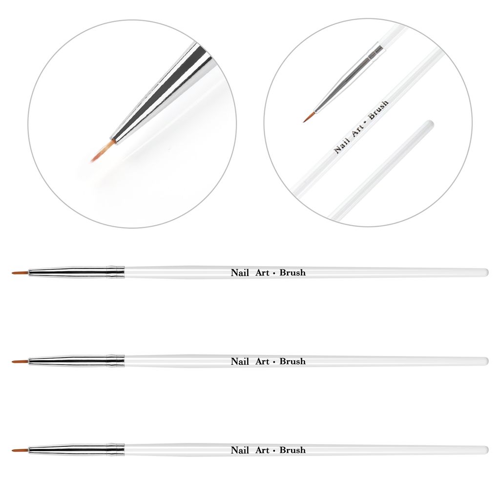 Produktbild von Lofuanna 6 Stück Professionelle Nagel Pinsel, Doppel-Ende Nail Art