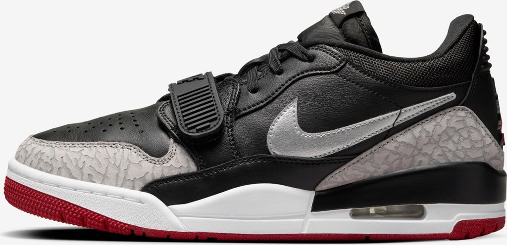 Air Jordan Legacy 312 Low "Black Cement" Schwarz/Grau, Größe: 38,5