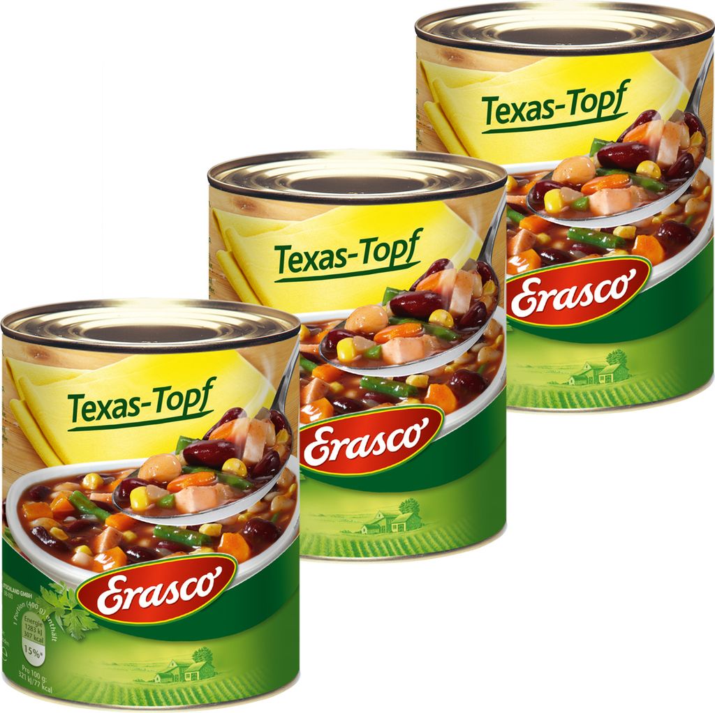 Erasco Texas Topf fein würzig pikant aus besten Zutaten Produktbild 