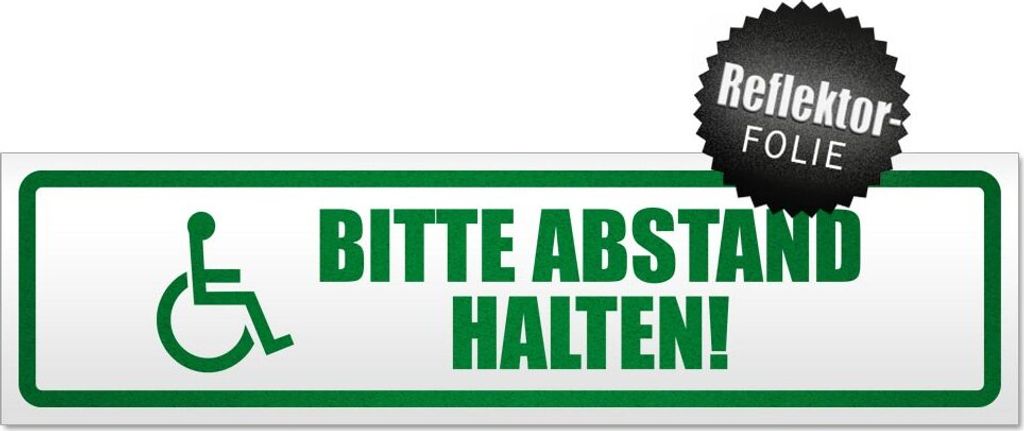 Bitte Abstand halten! Motiv 1 Magnetschild Schild magnetisch
