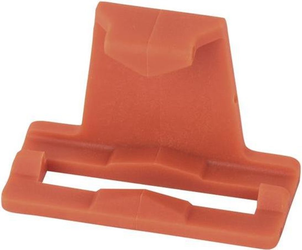 Showgear Mounting clip single for 4-pin and 5-pin cable connector Rot