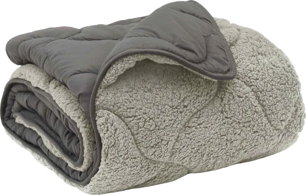Piumone Matrimoniale vidaXL 200x220 Grigio Chiaro Lavabile 4 Stagioni