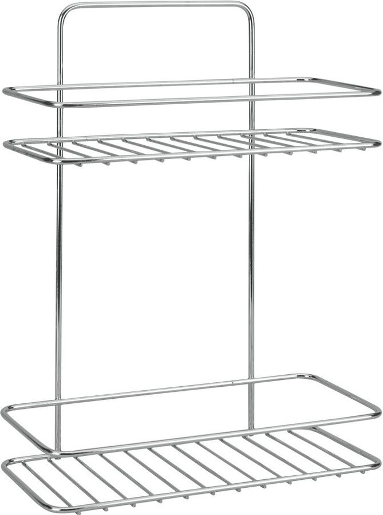 METALTEX 403312000 Reflex LUXY 2-etagiges Regal 26 x 13 x 35 cm Chrometherm