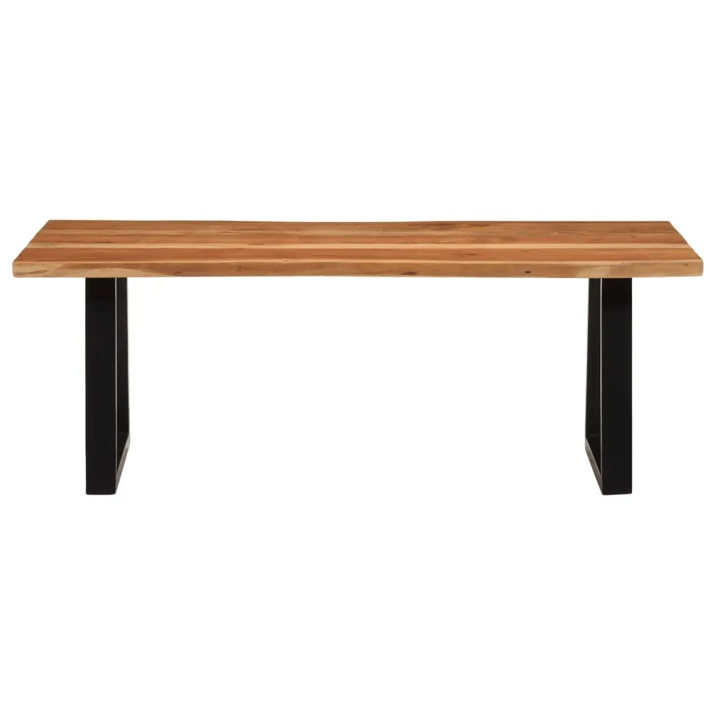 vidaXL Tavolino da Caffè in Vero Legno d'Acacia Massiccio 110cm