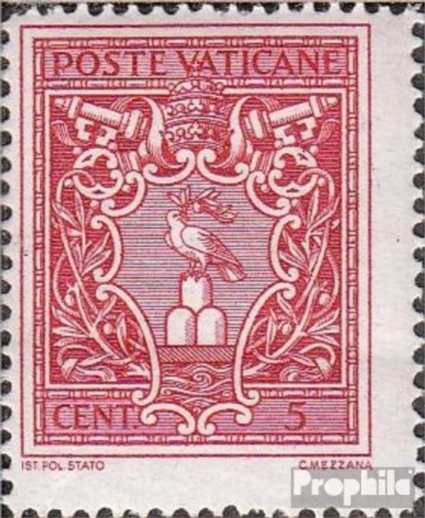 Briefmarken Vatikanstadt 1940 Mi 84 postfrisch Pabst Pius XII.