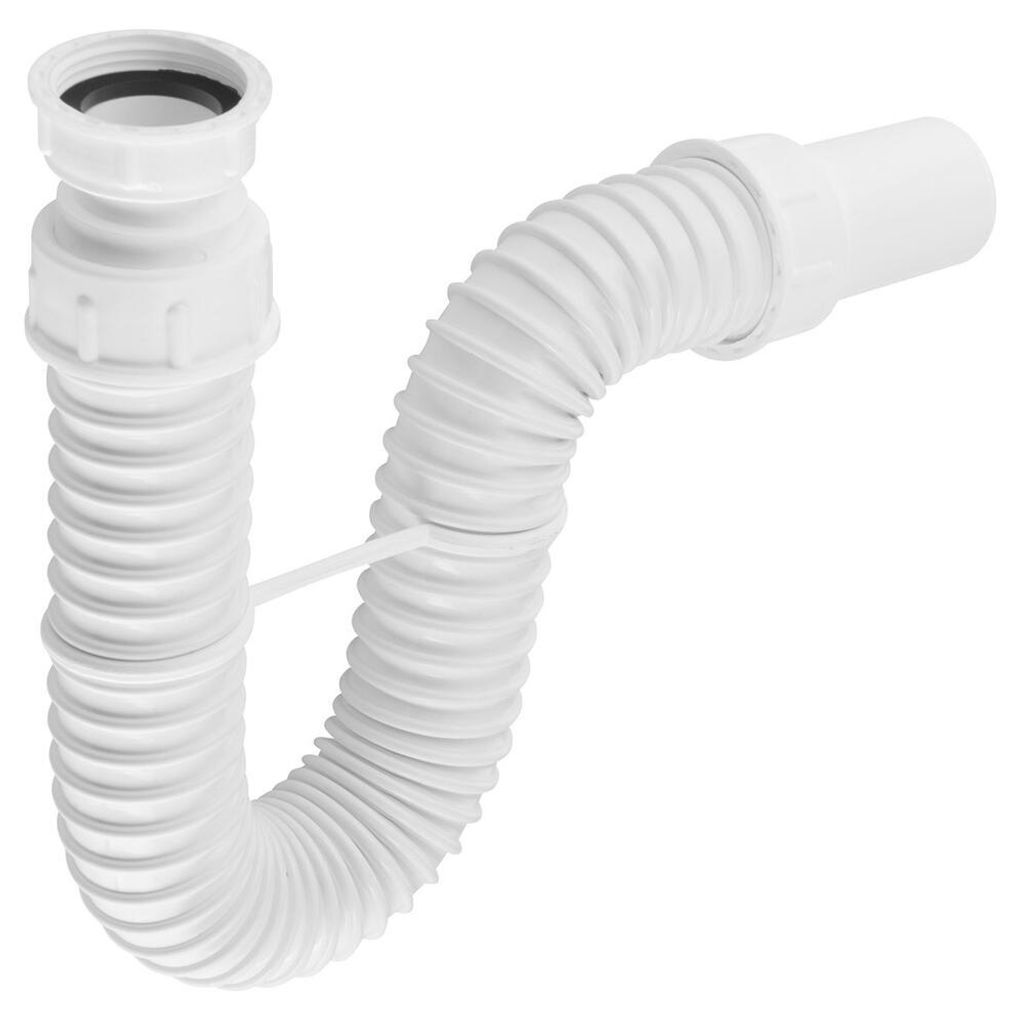 Umyvadlový sifon FLEXY, 5/4", DN40, bílý Obrázek produktu 