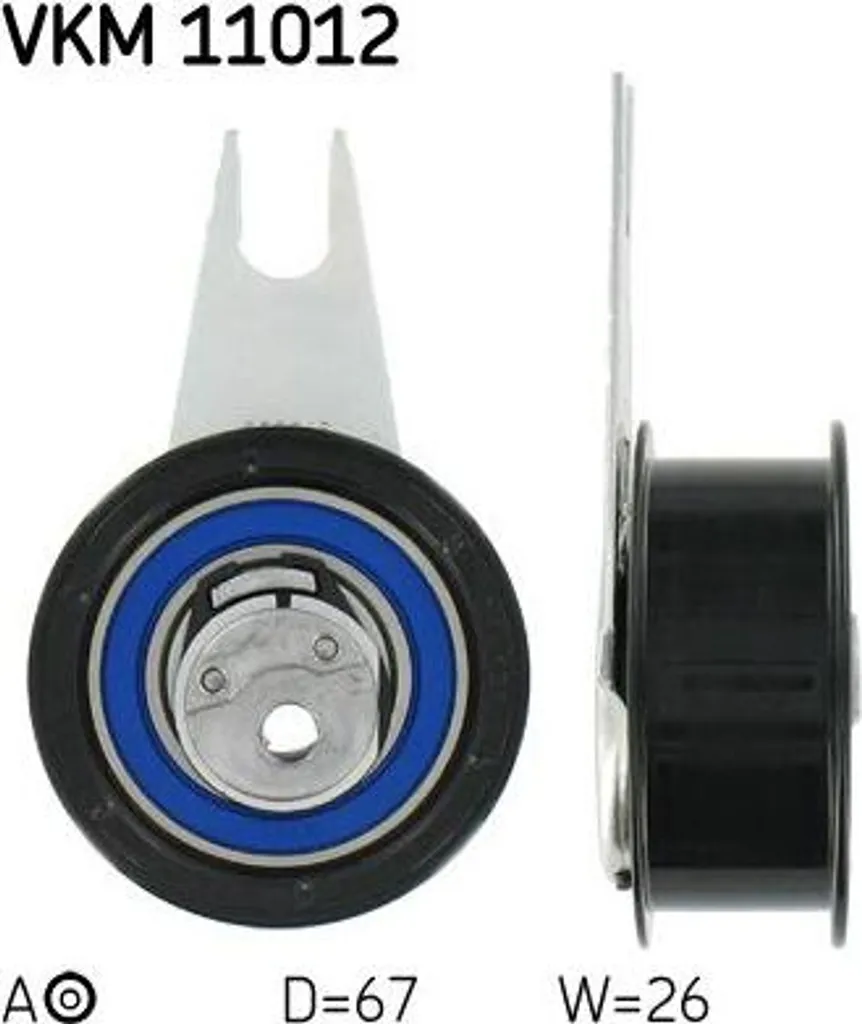 Rouleau tendeur SKF VKM 11012 pour courroie crantée OE 028109243 VAG