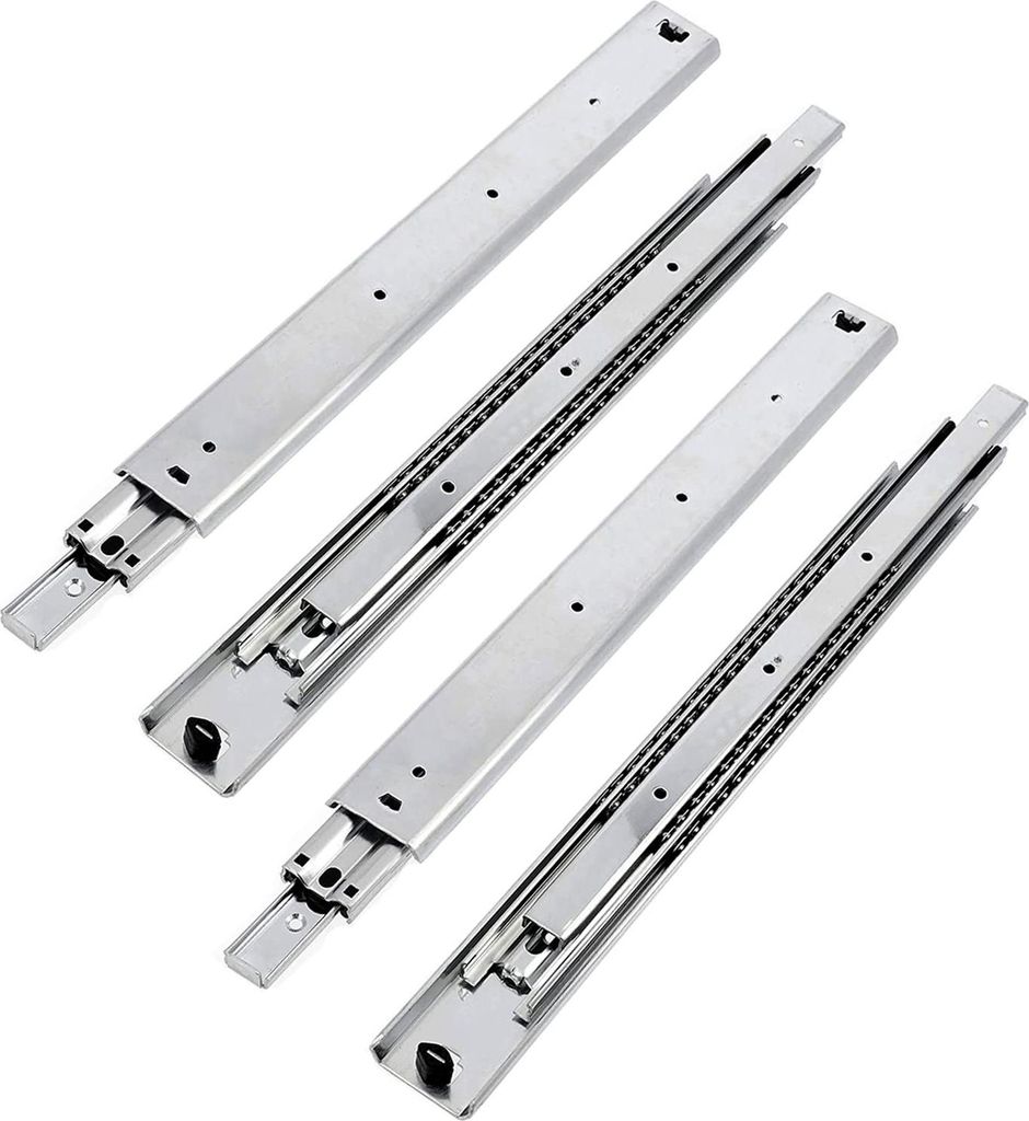 GTV H53 Schubladenschienen Vollauszüge Schubladenauszüge - 53.9 x 1100 mm - 2 mm Starken Verzinkt Stahl - Rollenauszug Teleskopschiene Kugelführ...