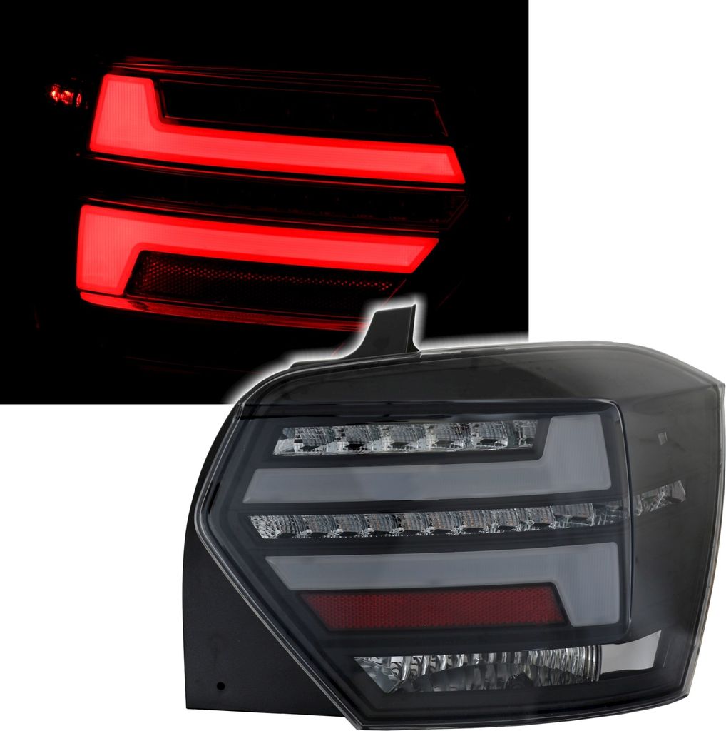 Eagle Eyes LED LightBar Rückleuchten Schwarz für VW Polo 2G AW, Bj. 2017-2021