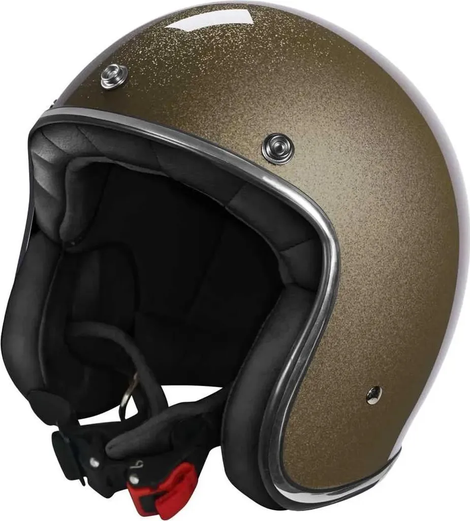 Casque jet de ville Stormer Quartz Golden XS pour trajets quotidiens