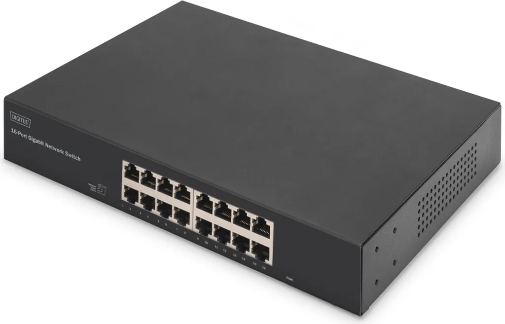 Switch 16 Ports Gigabit pour Extension Réseau Bureau et TPE DIGITUS