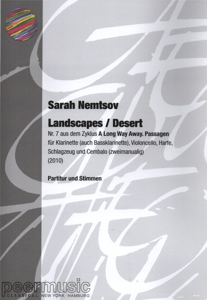 Landscapes - Desertfür Klarinette (Bassklarinette), Violoncello, Harfe, Schlagzeug