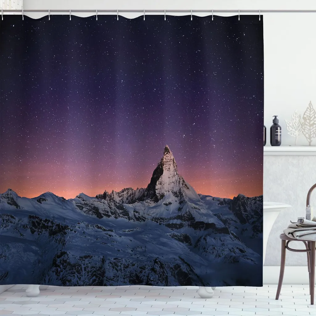 Tenda Doccia Alpi Svizzere Zermatt 175x180 cm - Atmosfera Galattica