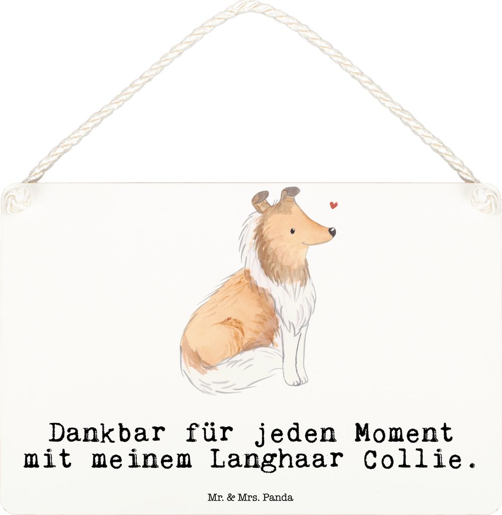 Mr. & Mrs. Panda holzbild Langhaar Collie Moment DIN A6 - Weiß - Geschenk, Holzschild, Wandbild Holz, sprüche schild, Türschild, Britischer Hüt...